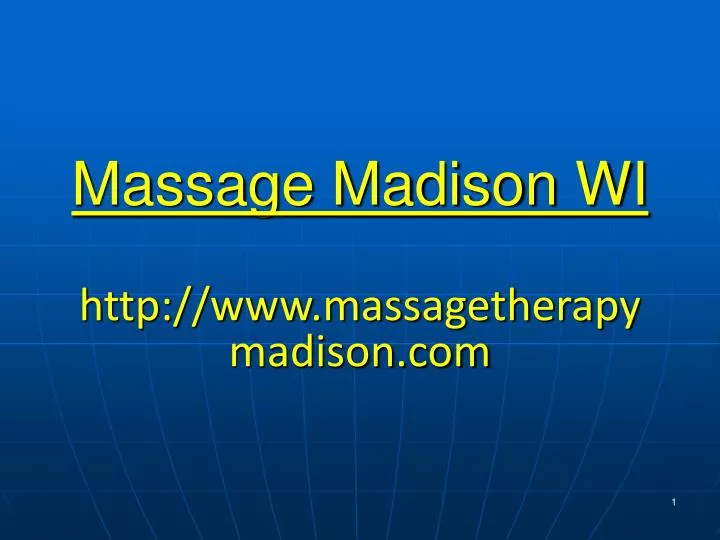 massage madison wi