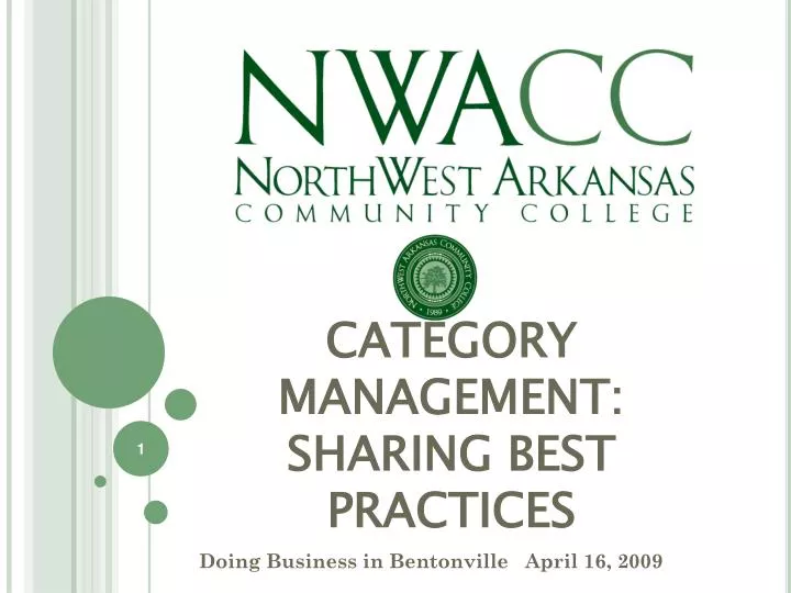 category management sharing best practices
