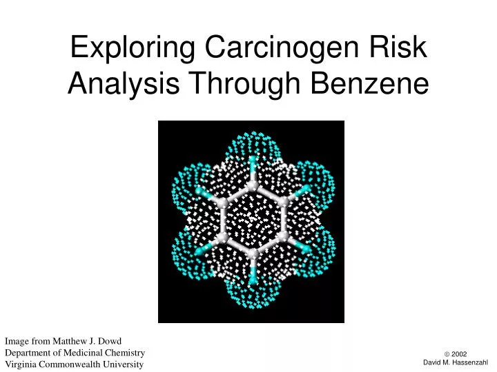 exploring carcinogen risk analysis through benzene