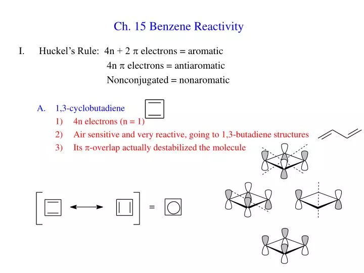 ch 15 benzene reactivity
