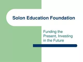 Solon Education Foundation
