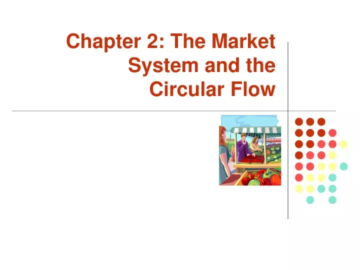 chapter 2 the market system and the circular flow