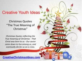 Christmas Quotes The True Meaning of Christmas