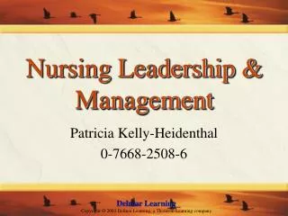 Nursing Leadership &amp; Management