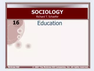 SOCIOLOGY Richard T. Schaefer