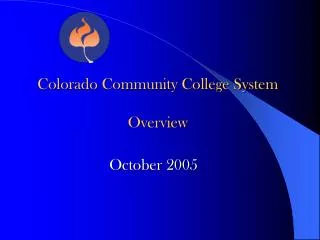 Colorado Community College System Overview