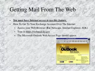 Getting Mail From The Web