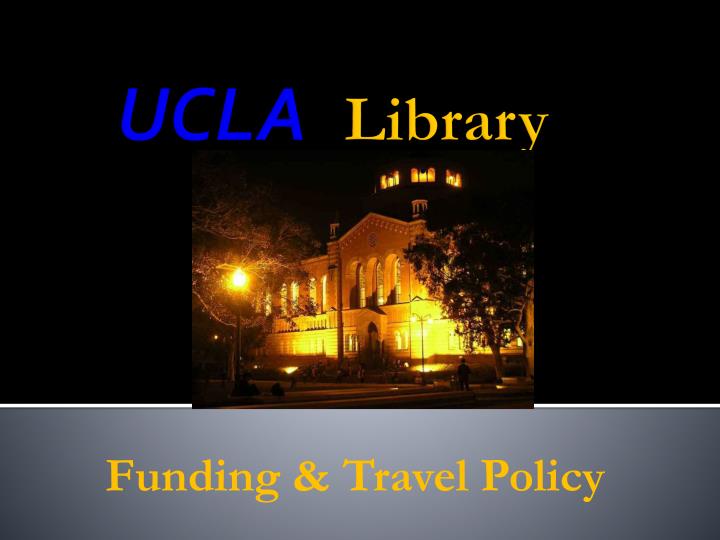 funding travel policy