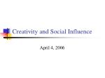 Creativity and Social Influence - slide 1