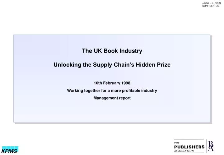 the uk book industry unlocking the supply chain s hidden prize