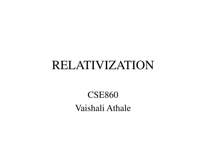 relativization
