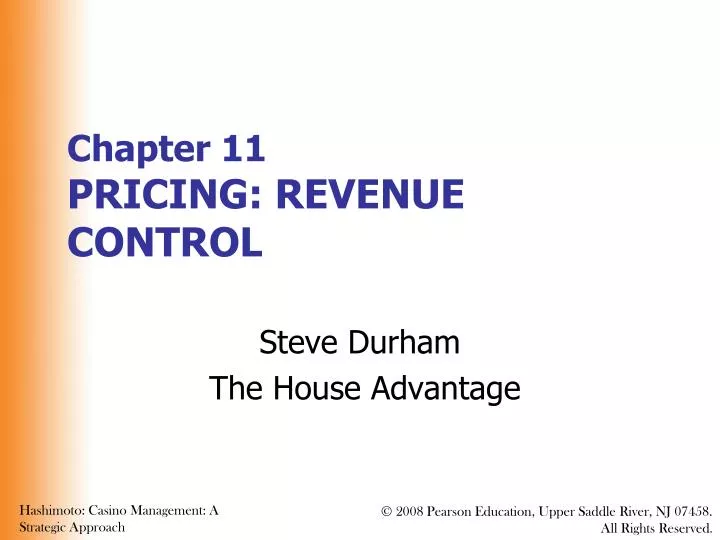chapter 11 pricing revenue control