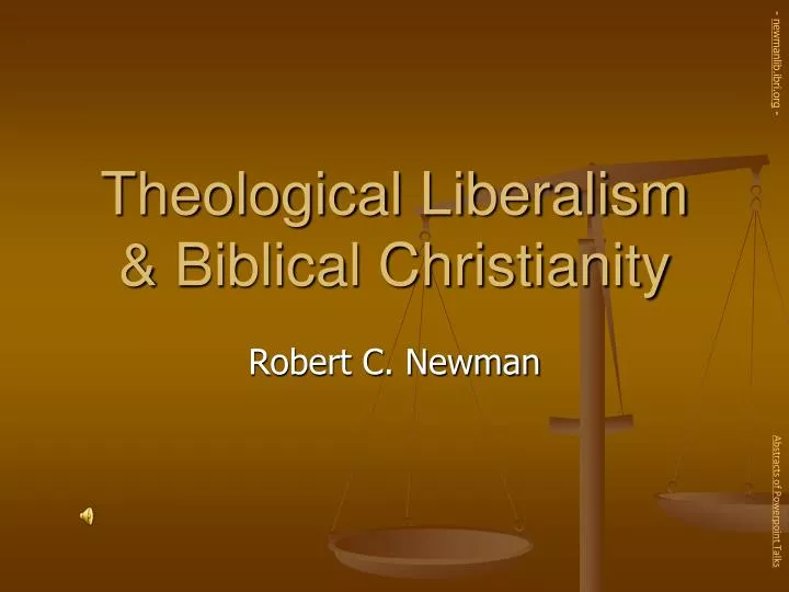 theological liberalism biblical christianity