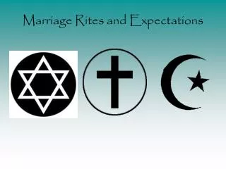 Marriage Rites and Expectations