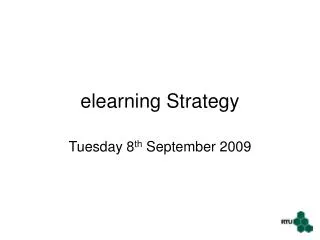 elearning Strategy