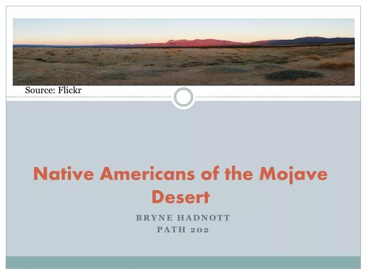 native americans of the mojave desert