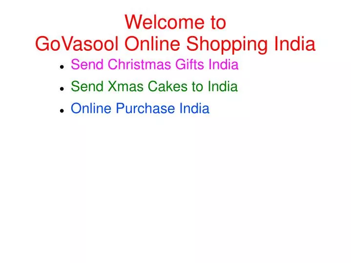 welcome to govasool online shopping india