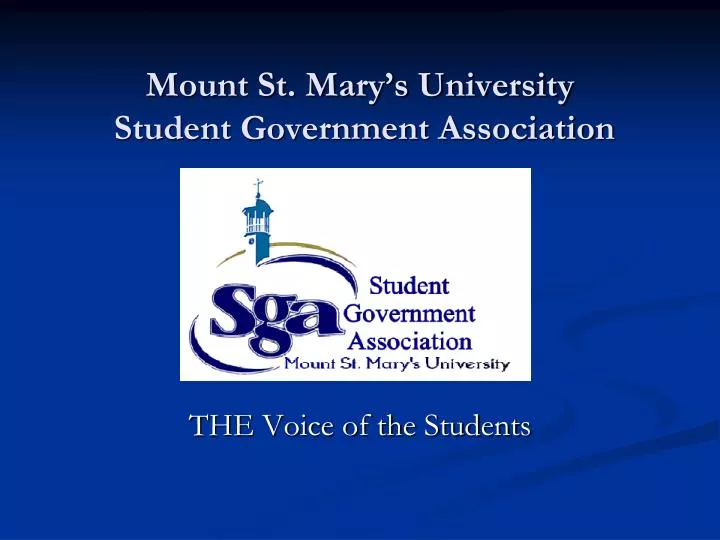 mount st mary s university student government association