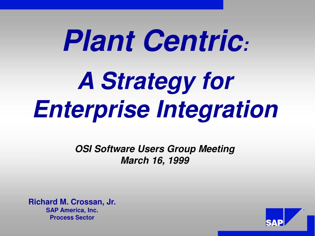 PPT - A Strategy for Enterprise Integration PowerPoint Presentation ...