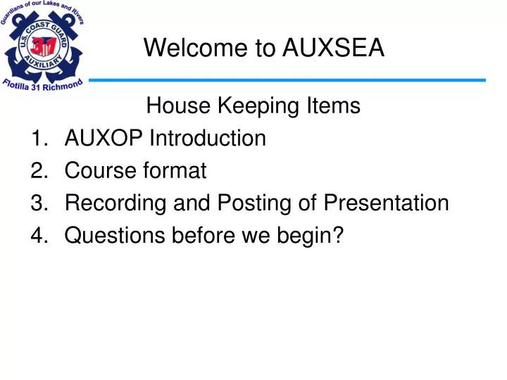 welcome to auxsea