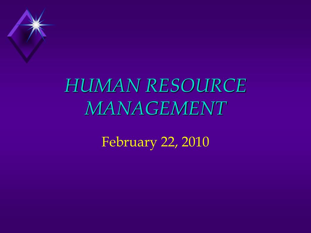 PPT - HUMAN RESOURCE MANAGEMENT PowerPoint Presentation, free download ...