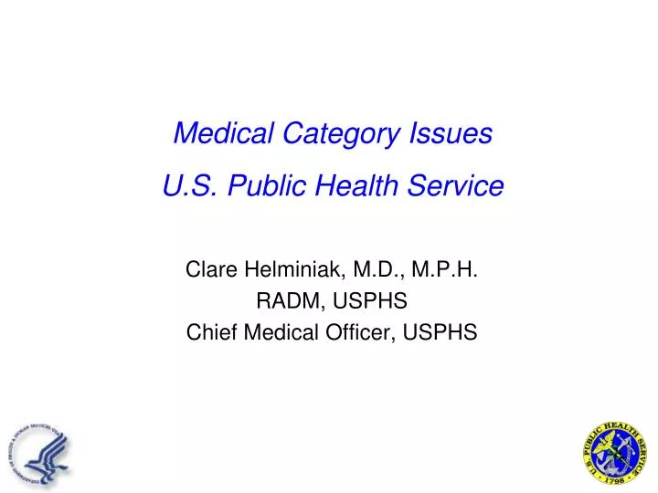 medical category issues u s public health service