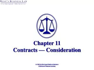Chapter 11 Contracts — Consideration