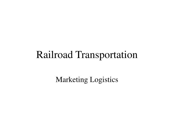 railroad transportation