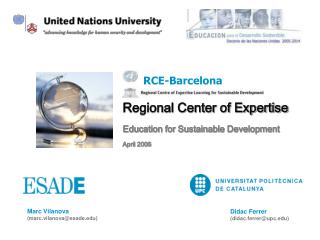 Regional Center of Expertise