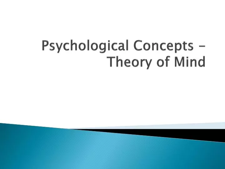 psychological concepts theory of mind