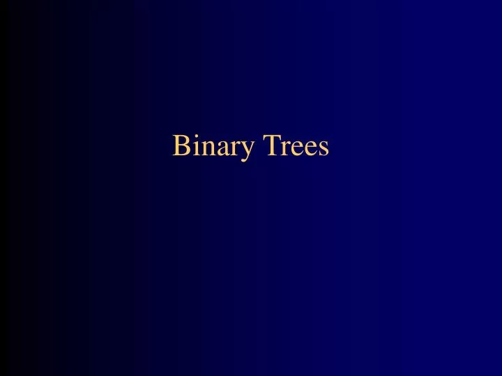 binary trees