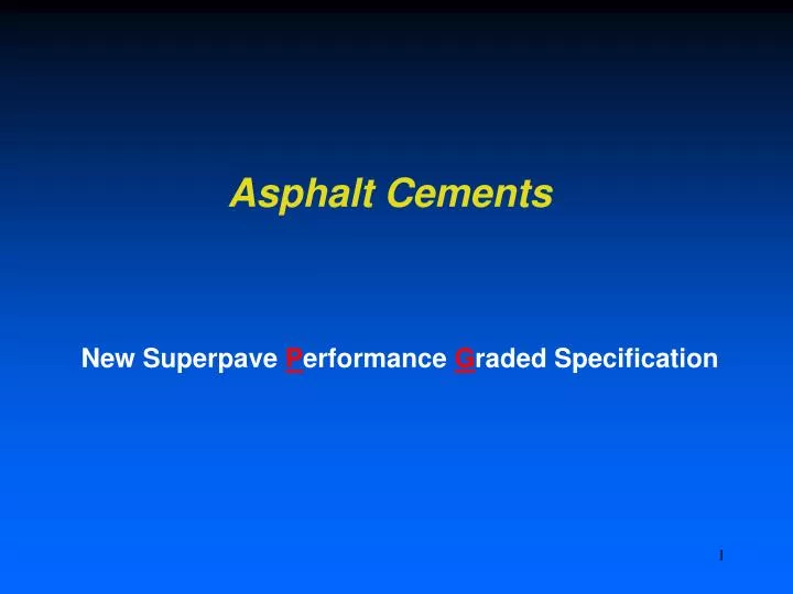 asphalt cements