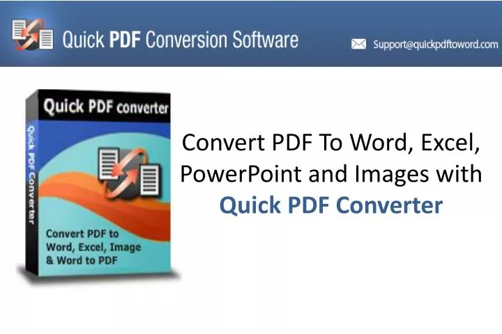 convert pdf to word excel powerpoint and images with quick pdf converter