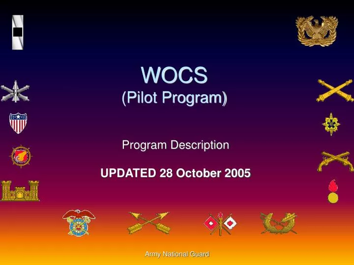 wocs pilot program