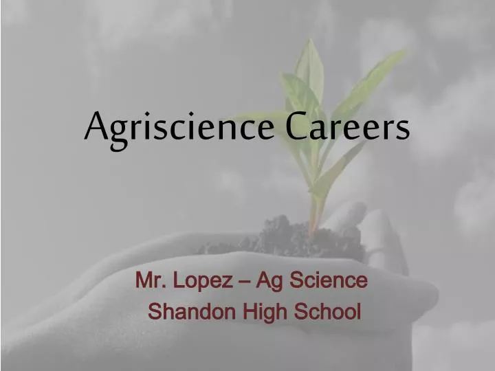 agriscience careers