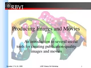 Producing Images and Movies