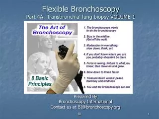 Flexible Bronchoscopy Part 4A: Transbronchial lung biopsy VOLUME 1