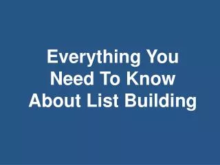 This guide will surely give you that list building boost!