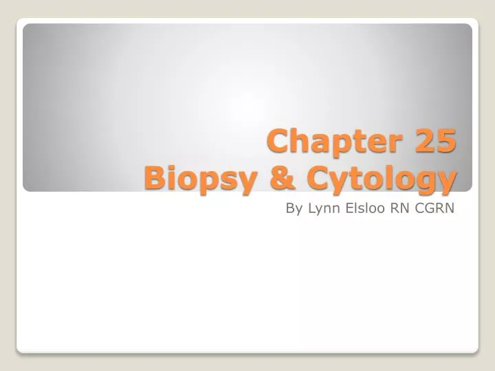 chapter 25 biopsy cytology