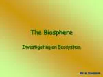The Biosphere - slide 1
