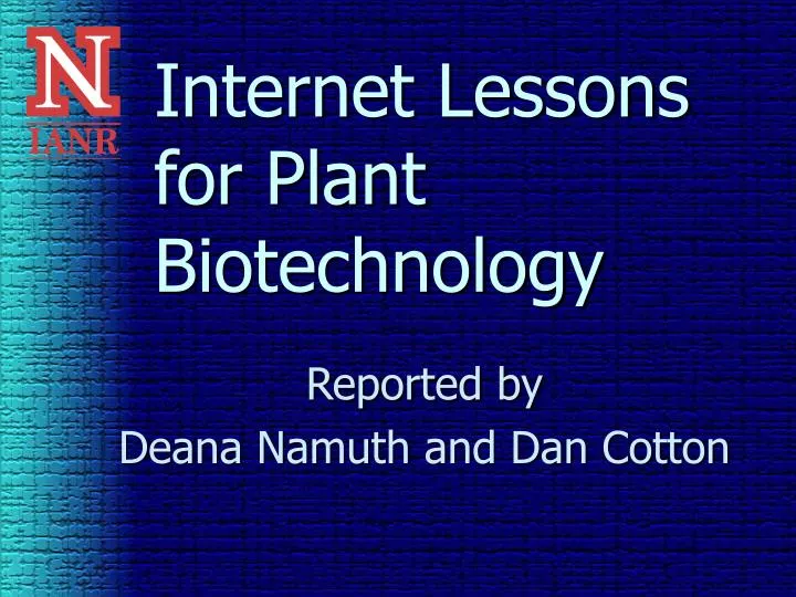 internet lessons for plant biotechnology