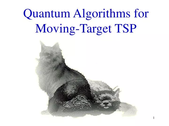 quantum algorithms for moving target tsp