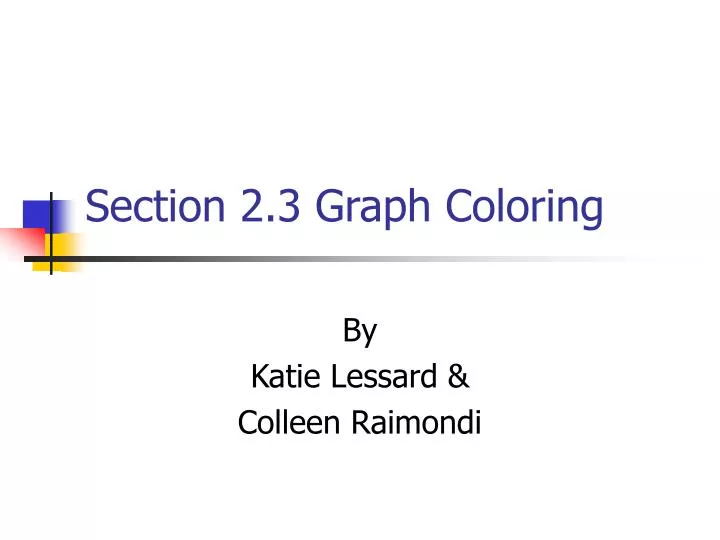 section 2 3 graph coloring
