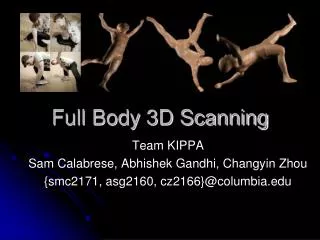 Full Body 3D Scanning
