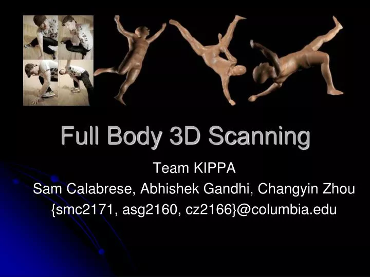 full body 3d scanning