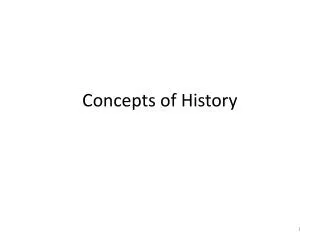 Concepts of History
