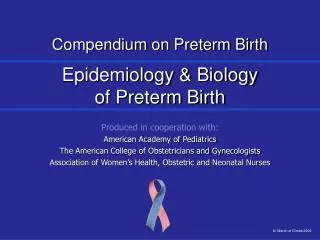 Compendium on Preterm Birth