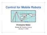 Control for Mobile Robots