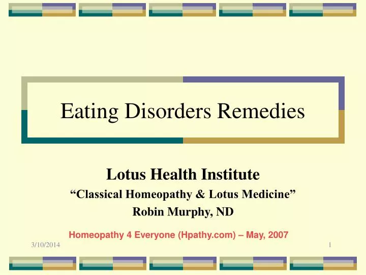 eating disorders remedies