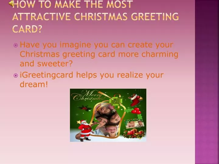 how to make the most attractive christmas greeting card
